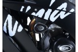 Tampons de protection R&G RACING Aero - blanc Kawasaki ZX10-R/RR