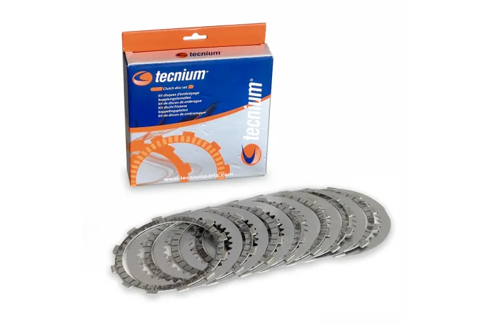 Kit disques garnis + lisses d'embrayage TECNIUM