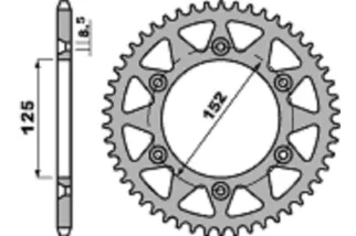 Couronne PBR aluminium ultra-light 4649 - 520