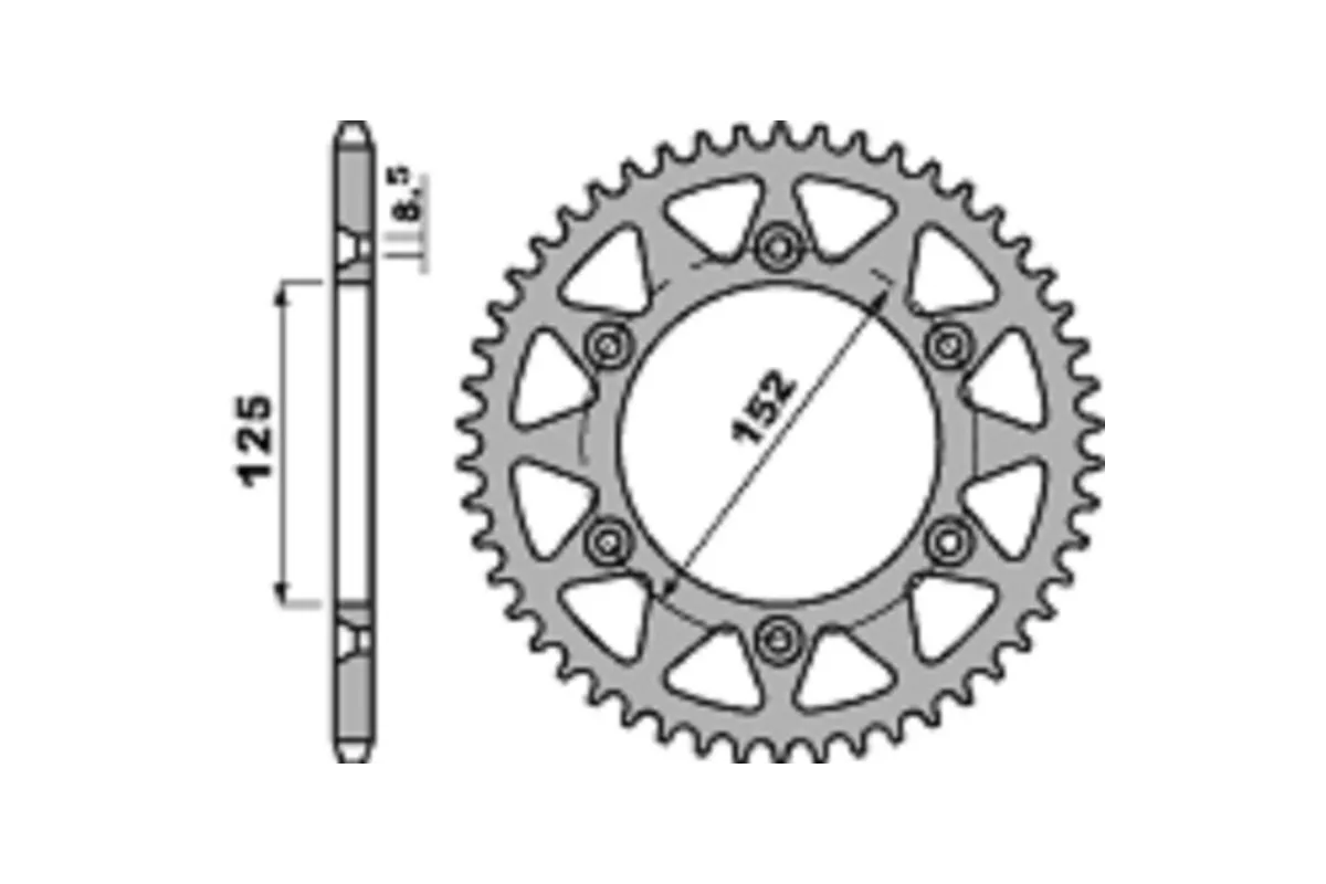 Couronne PBR aluminium ultra-light 4649 - 520