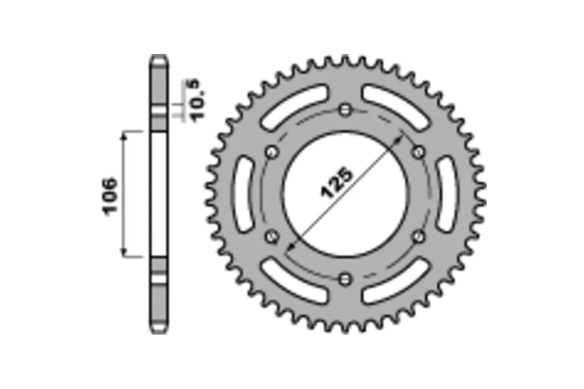 Couronne PBR acier standard 4530 - 520