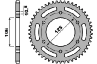 Couronne PBR acier standard 4530 - 520
