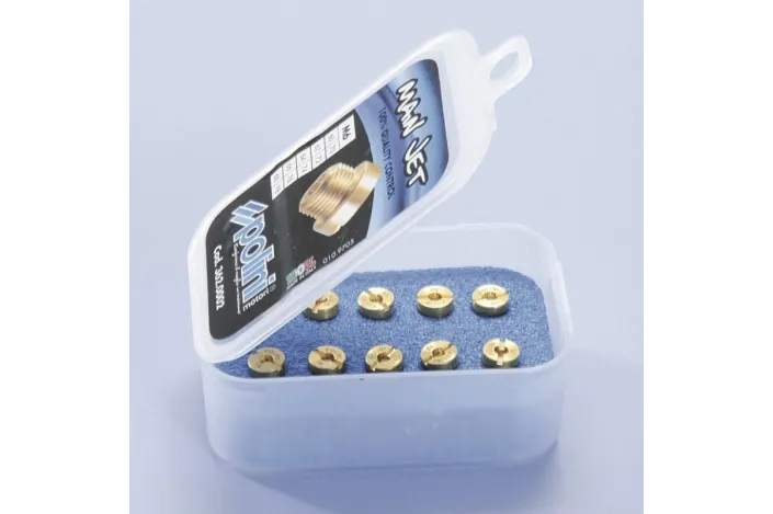 Polini jet pack. 10 jets (Dell'Orto type) of 6 mm, 140/158 (362.0006)