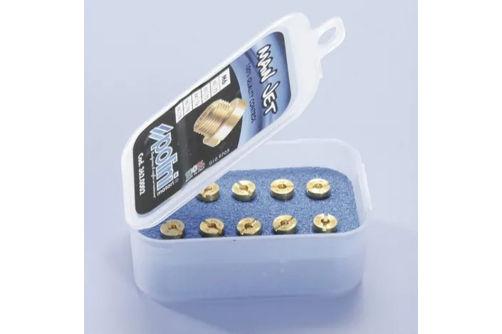 Polini main jet pack. 10 jets (Dell'Orto type) of 5 mm, 90/99 (362.0005)