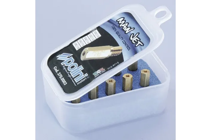 Polini main jet pack. 10 jets for Keihin/PWK carburetor, 100/118 (370.0003)