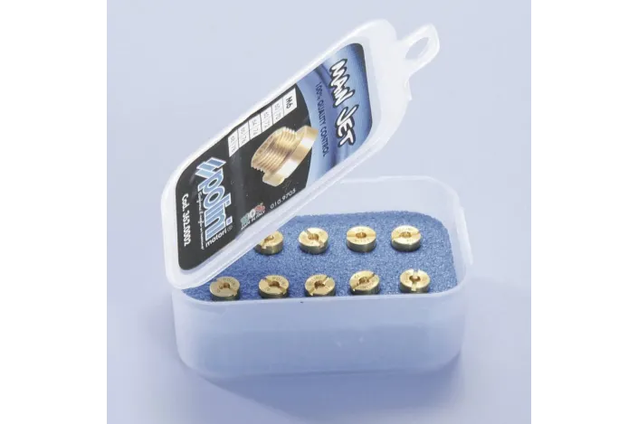 Polini jet pack. 10 jets (Dell'Orto type) of 5 mm, size 60 to 78 (360.0003)