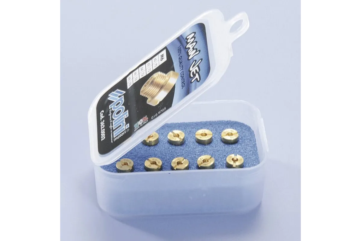 Polini jet pack. 10 jets (Dell'Orto type) of 6 mm, 100/118 (362.0004)