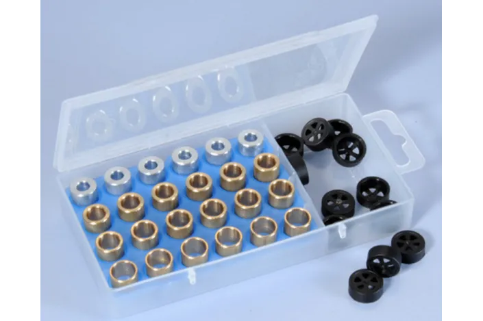 Boîte de galets POLINI 15x12mm 3,5-4-4,5-5gr - 24 pièces