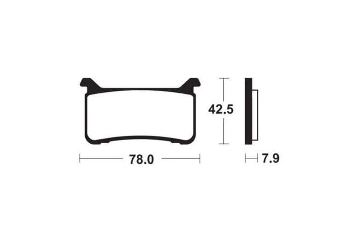 Plaquettes de frein TECNIUM métal fritté - MFP447