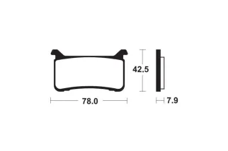 Plaquettes de frein TECNIUM métal fritté - MFP447