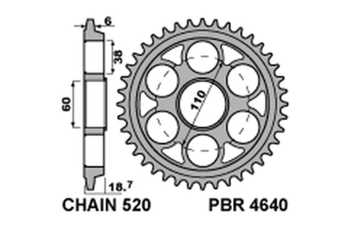 Couronne PBR aluminium renforcé - 520