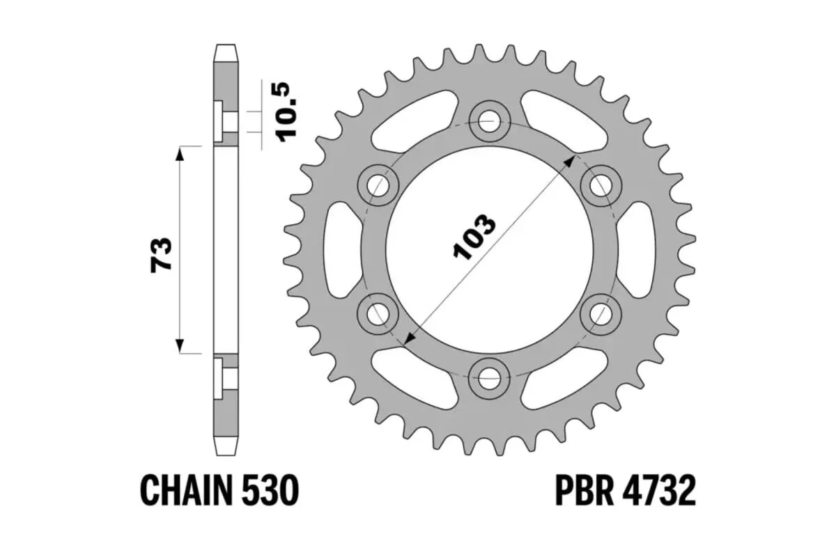Couronne PBR acier standard - 525