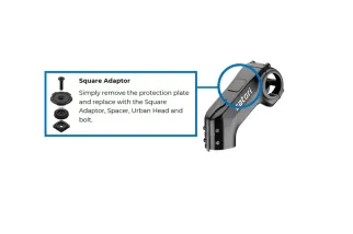 Adaptateur de potence QUAD LOCK pour vélo