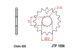 Pignon JT SPROCKETS acier standard 1556 - 428