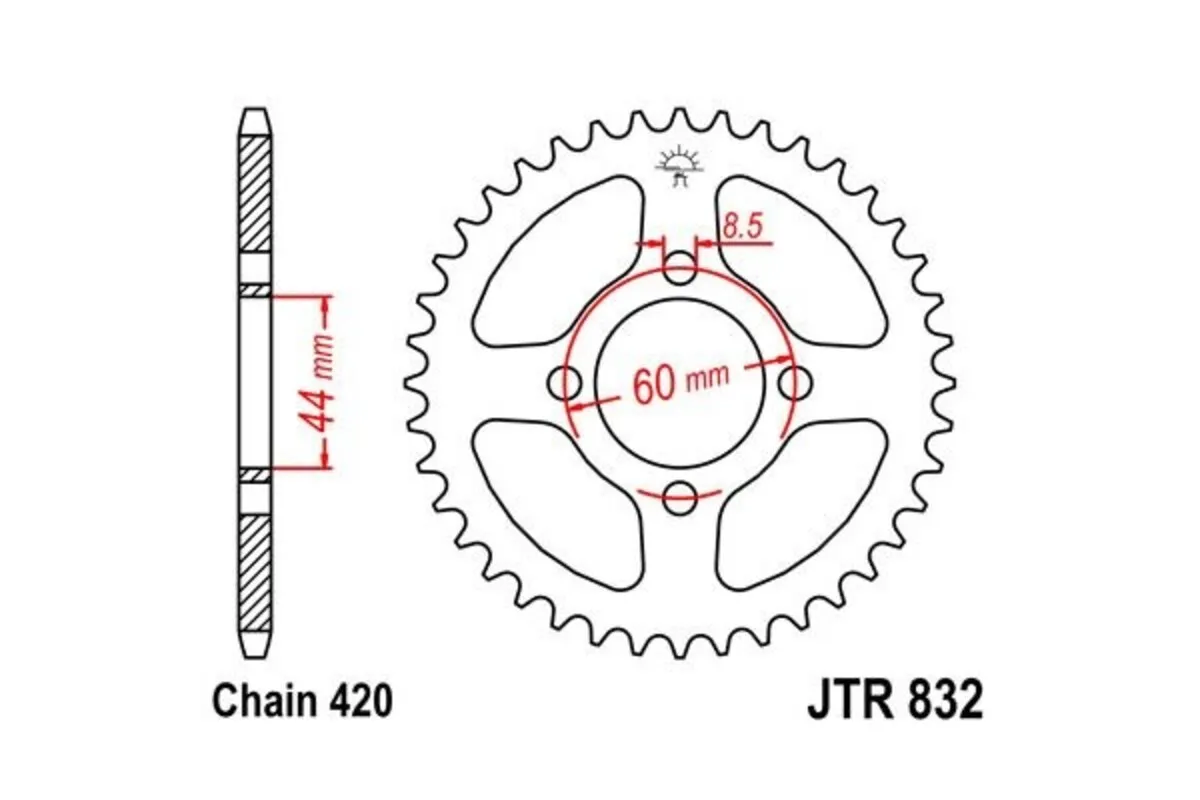 Couronne JT SPROCKETS Acier Standard - 420