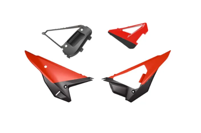 Kit plaques latérales RACETECH Revolution - rouge