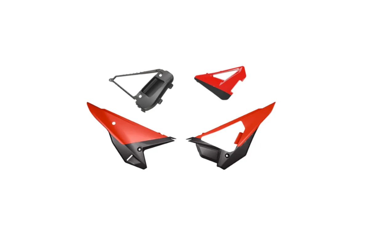 Kit plaques latérales RACETECH Revolution - rouge