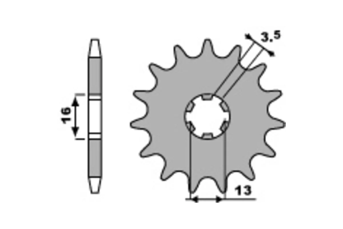 Pignon PBR acier standard 415 - 420