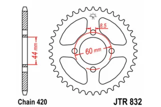 Couronne JT SPROCKETS acier standard - 420