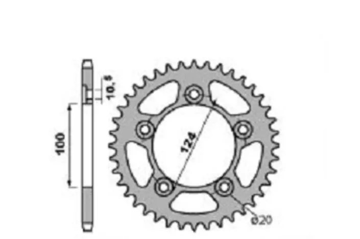 Couronne PBR acier C45 standard 4444 - 520