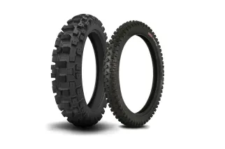 Train de pneus KENDA Mini Cross (Avant CARLSBAD 60/100-14 + Arrière WASHOUGAL II 80/100-12)