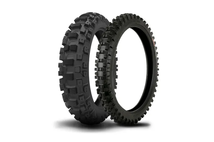 Train de pneus KENDA Mini Cross (Avant WASHOUGAL 60/100-14 + Arrière WASHOUGAL II 80/100-12)