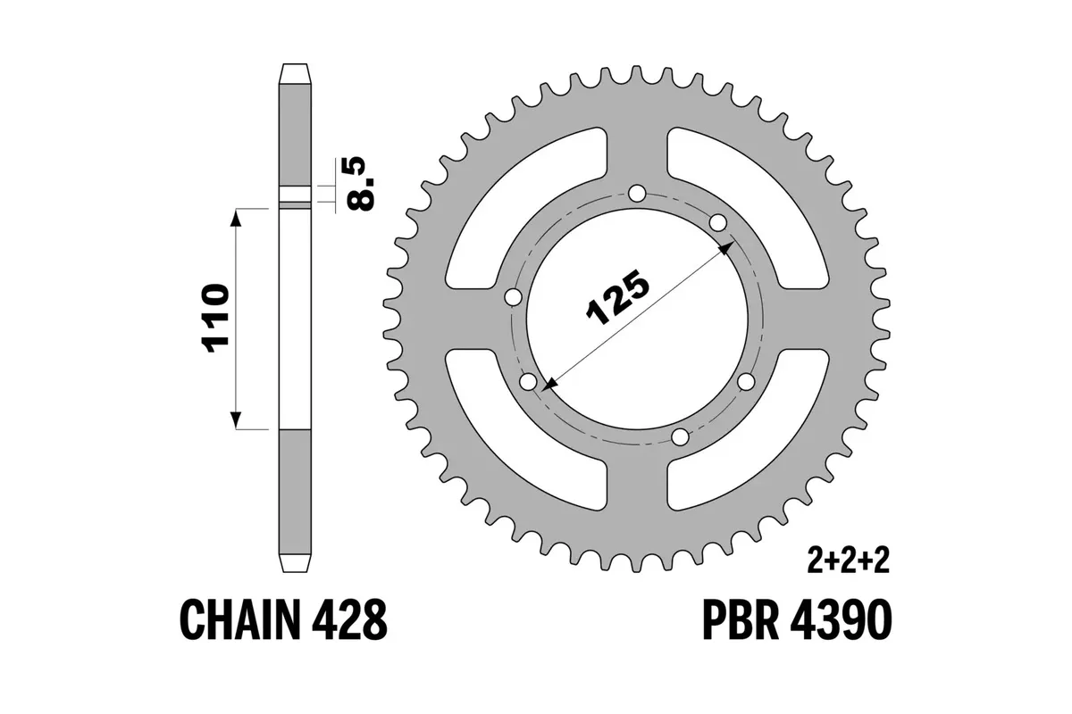 Couronne PBR acier standard - 428
