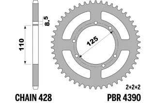 Couronne PBR acier standard - 428