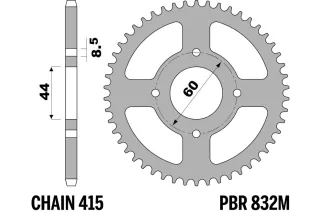 Couronne PBR acier standard - 415