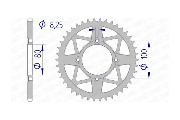 Couronne AFAM Aluminium Standard - 520