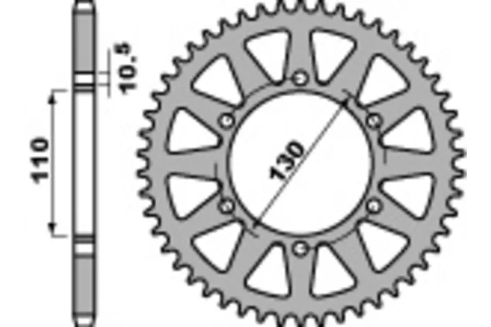 Couronne PBR acier standard - 520