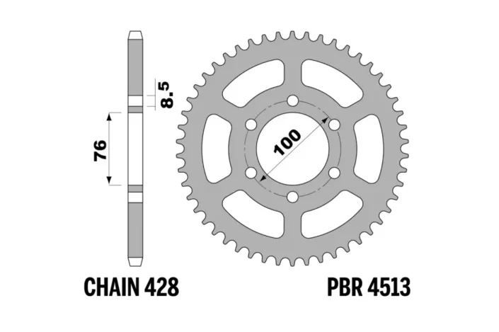 Couronne PBR acier standard - 428