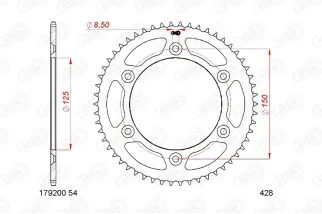 Kit chaîne AFAM 428R1 11/60-146 - couronne standard
