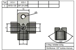 Répartiteur SPEEDBRAKES 813-1 Aluminum
