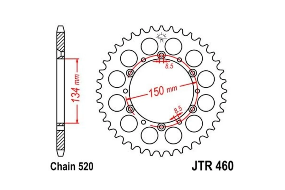 Couronne JT SPROCKETS Acier Standard - 520