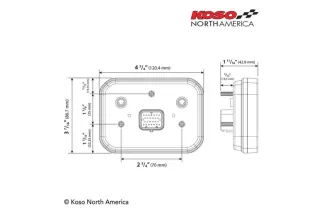 Compteur multifonction TFT KOSO RX-3S 15000 tr/min