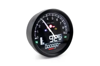 Compteur de vitesse/Tachymètre KOSO D80 TNT-05 anneau noir