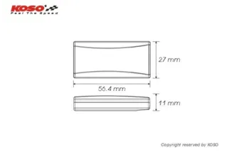 Thermomètre KOSO Superslim - rouge