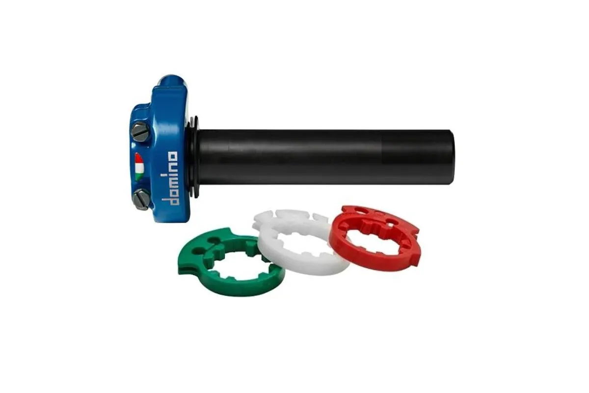 Poignée de gaz courte DOMINO série Racing XM2 - bleu