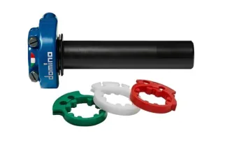 Poignée de gaz courte DOMINO série Racing XM2 - bleu