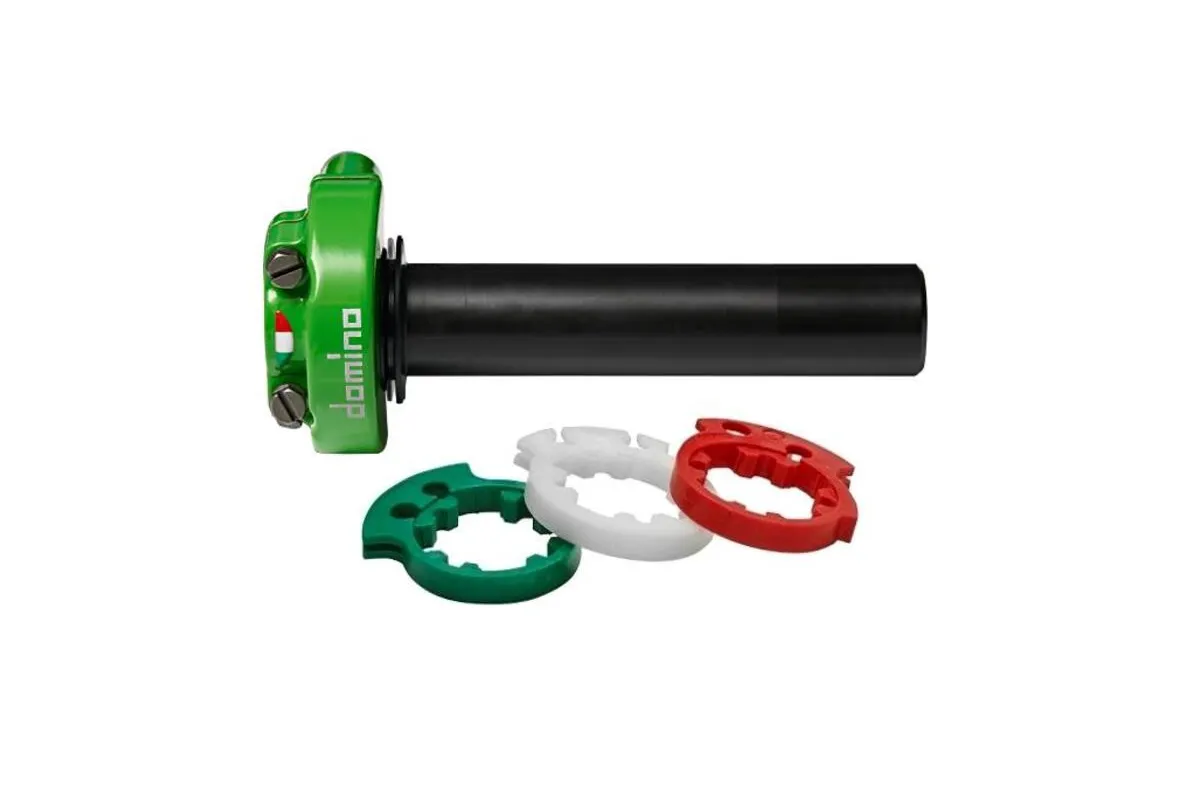 Poignée de gaz courte DOMINO série Racing XM2 - vert