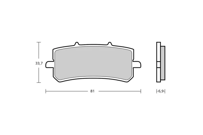 Plaquettes de frein BREMBO GP4 Z04 Sinter Metal - 107A48684