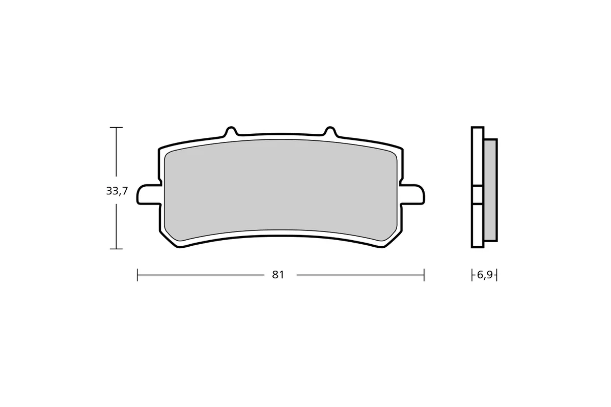 Plaquettes de frein BREMBO GP4 Z04 Sinter Metal - 107A48684