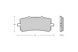 Plaquettes de frein BREMBO GP4 Z04 Sinter Metal - 107A48684