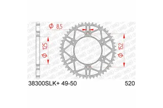 Couronne AFAM acier anti-boue - 520