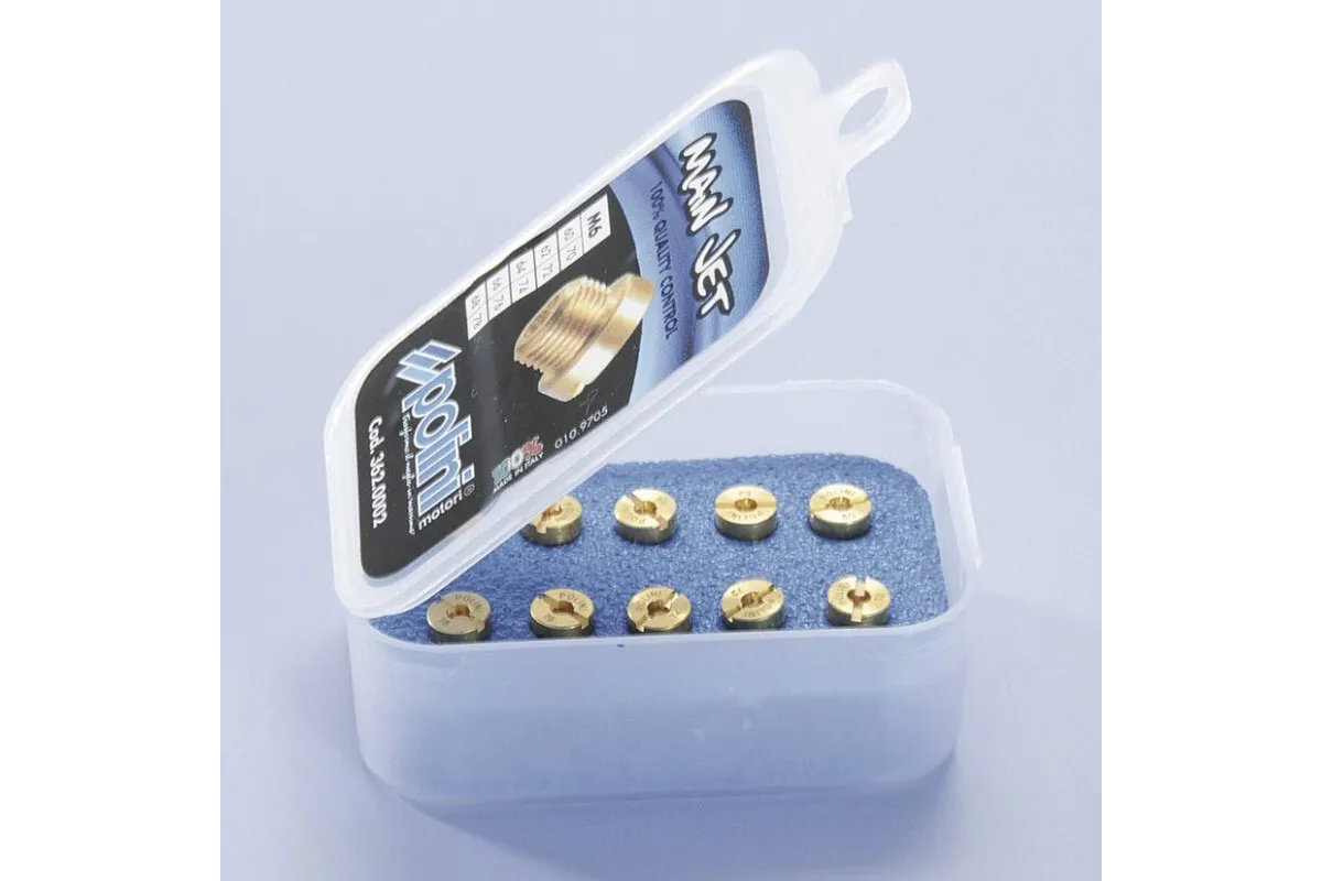 Polini jet pack. 10 jets (Dell'Orto type) of 6 mm, 160/178 (362.0007)