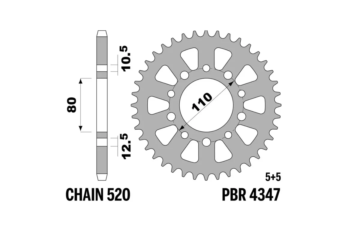 Couronne PBR acier standard - 520