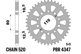 Couronne PBR acier standard - 520