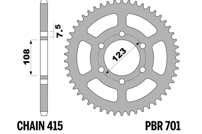 Couronne PBR acier standard - 415
