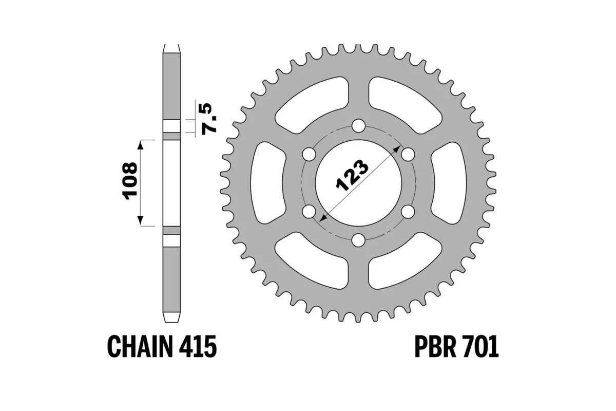 Couronne PBR acier standard - 415